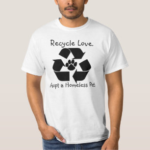 T-shirt Réutilisez la pièce en t d'amour