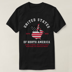 T-shirt Rêve américain : 2025 Étoiles, Rayures & Sirop d'É