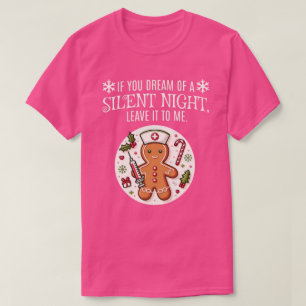 T-shirt Rêve de Noël amusant d'un cadeau d'infirmière de n