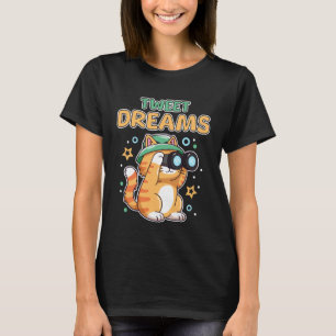 T-shirt Rêve de Tweet drôle Chaton mignon qui regarde des