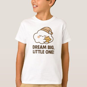 T-shirt Rêve Grand Petit Un Mignon Nuage Endormi Graphique