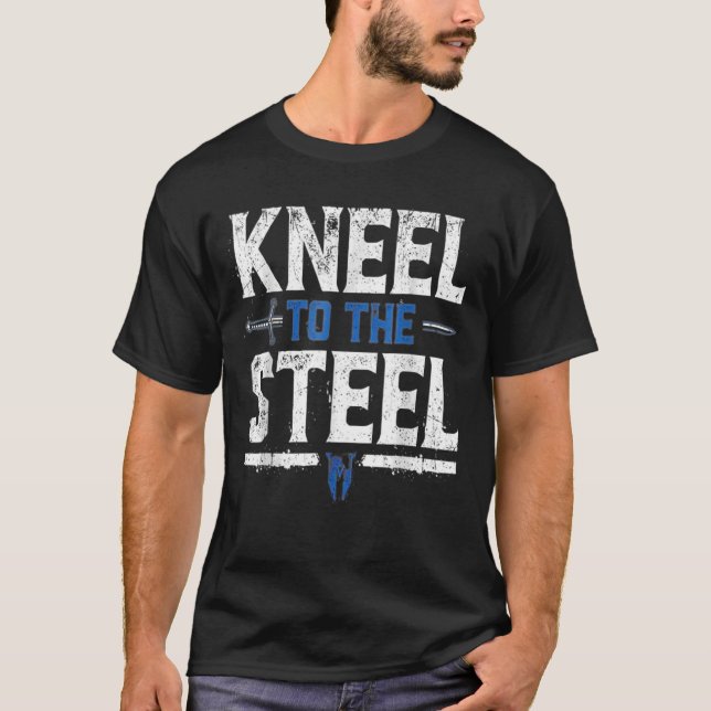 T-shirt Rêvé Mcintyre Kneel À L'Acier (Devant)