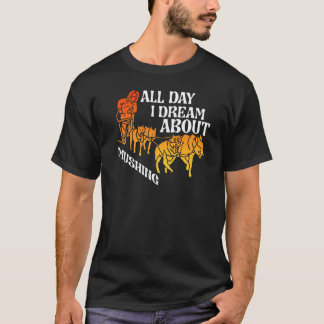 T-shirt Rêve toute la journée sur le mushing traîneau Chie