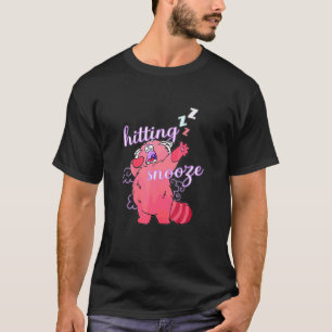 T-shirt Réveil Alarme Chat Frappe Snooze Endormi Sieste Ma