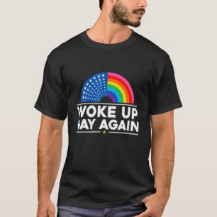 T-shirt Réveillez Gay - Drôle Satire Pride LGBT Dit