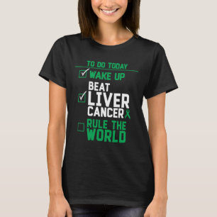 T-shirt Réveillez-Vous Battez le Cancer du Foie et Régiros