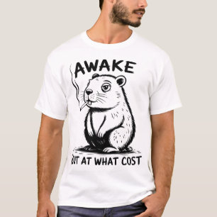 T-shirt Réveillez-Vous Mais À Quel Coût Capybara