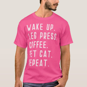 T-shirt Réveillez-vous Poignée Presse Café Animaux de comp