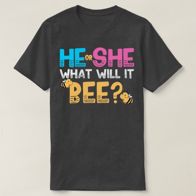 T-shirt Révélation de genre Bee (Design devant)