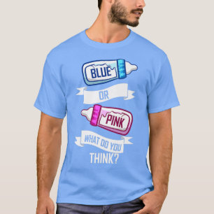 T-shirt Révélation de genre bleu ou rose