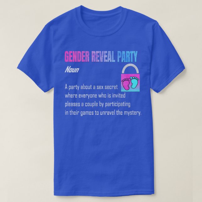 T-shirt Révélation de genre Fête Révélation de genre (Design devant)