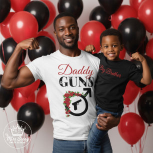 T-shirt Révélation du sexe de bébé par Daddy Guns
