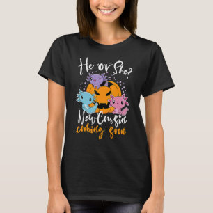 T-shirt Révélation du sexe d'Halloween Il ou Elle Cousin à