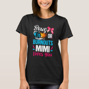 T-shirt Révélation du sexe pour Burnouts Or Bows Mimi Love