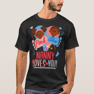 T-shirt Révéler le genre Africain Américain Rose ou bleu N