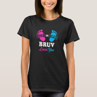 T-shirt Révéler le genre Bruv Baby shower Frère