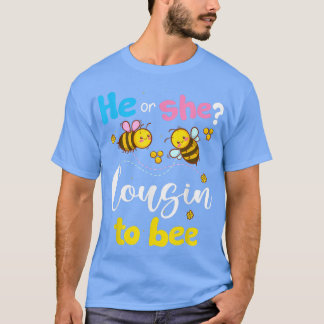 T-shirt Révéler le genre Lui ou elle Cousin Abee Rose ou B