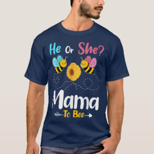 T-shirt Révéler le genre Lui ou Elle maman à Bee Baby Anno