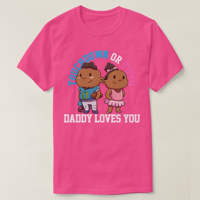 T-shirt Révéler le genre papa (Design devant)