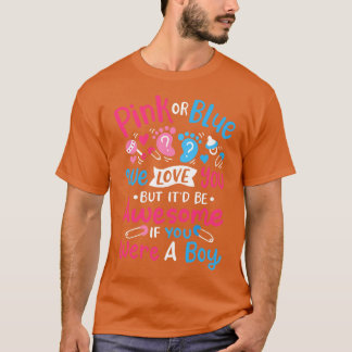 T-shirt Révéler le genre rose ou bleu 1
