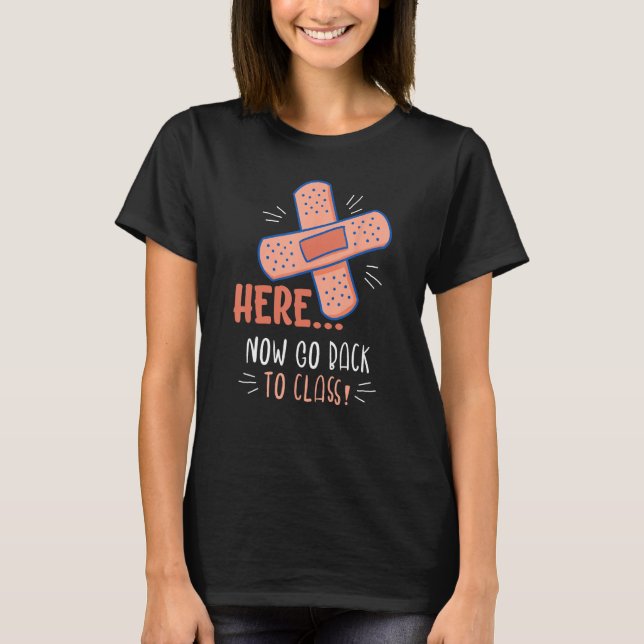 T-shirt Revenez À La Conception De Cours Pour Les Infirmiè (Devant)