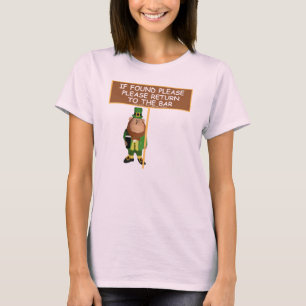T-shirt Revenez au bar-drôle Irish
