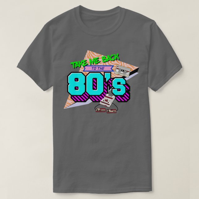 T-shirt Revenez Aux Années 80 (Design devant)