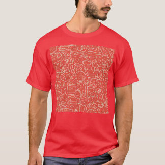 T-shirt Revenir à la conception du Motif scolaire