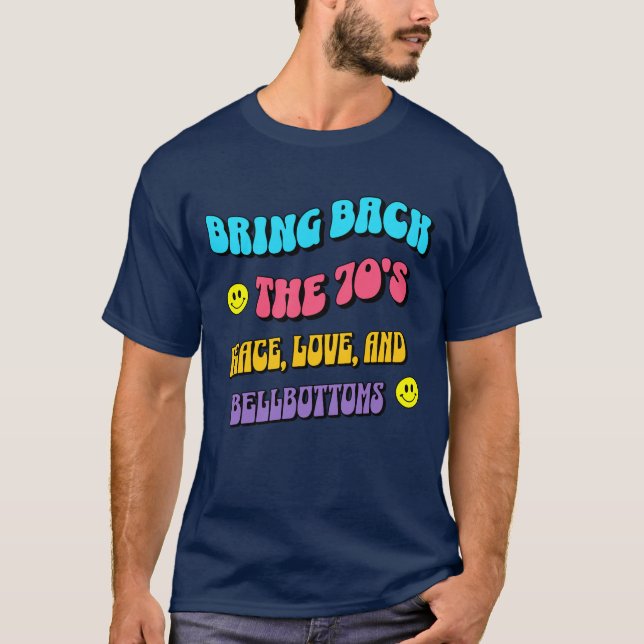 T-shirt Revenir à la les années 70 (Devant)