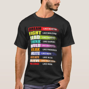 T-shirt Rêver Comme Martin Plomb Comme Harriet Black Histo