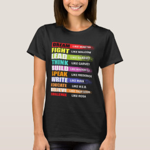 T-shirt Rêver Comme Martin Plomb Comme Harriet Black Histo
