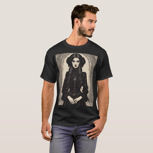 T-shirt Reverie Gothique La Chanteuse (Devant entier)