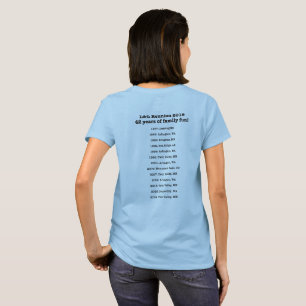 T-shirt revers gris du logo 2-Sided