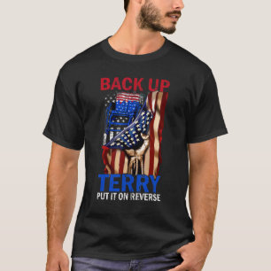 T-shirt Reverse Juillet 4 Fireworks Back It Up Terry Ameri