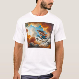 T-shirt Rêves baroques sur skateboard