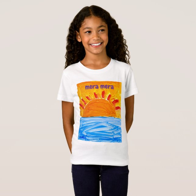T-Shirt rêves charmants d'une fille (Devant entier)