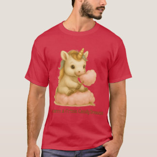 T-shirt Rêves de barbe à papa Licornes Style rétro vintage