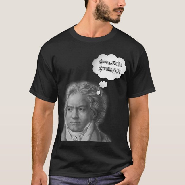 T-shirt Rêves de Beethoven de Beethoven cinquième (Devant)