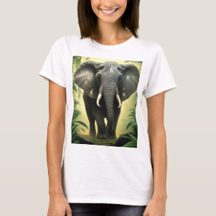 T-shirt Rêves de forêt - Tee d'éléphant pour filles