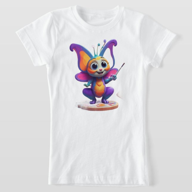 T-Shirt "Rêves de papillons et sourires de pingouins" (Poser)