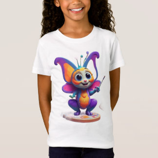 T-Shirt "Rêves de papillons et sourires de pingouins"