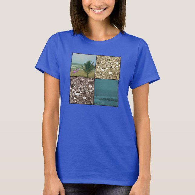 T-shirt Rêves de plage longs manches fin Jersey Top (Devant)