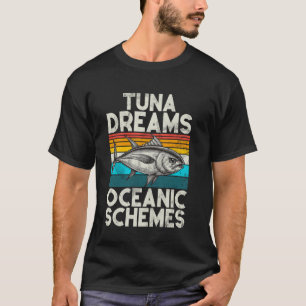 T-shirt Rêves de thon Schémas océaniques Pêche au thon
