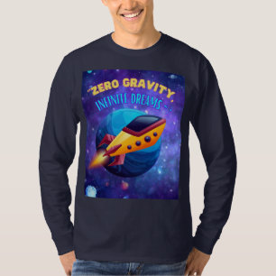 T-shirt rêves d'infini en gravité zéro , vaisseau spatial