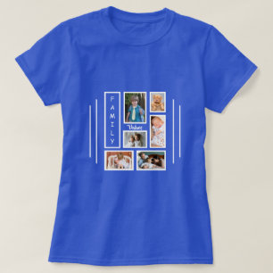 T-shirt Revêtement de collage de la photographie familiale