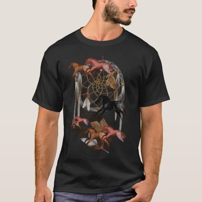 T-shirt rêveur de chevaux (Devant)