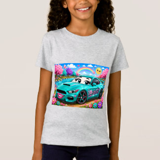 T-Shirt Rêveur sarcelle Racer