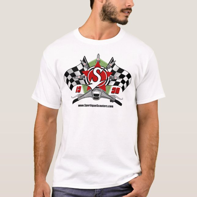 T-shirt Révolution 1998 de scooter de Sportique (Devant)