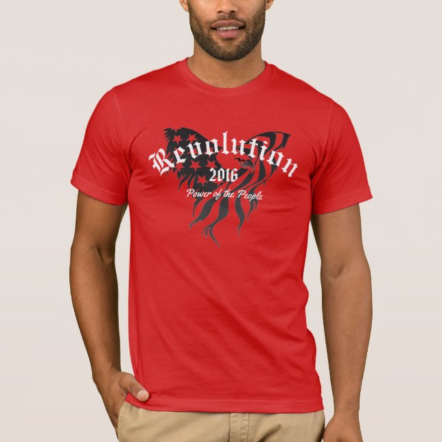T-shirt Revolution 2016 Mens fit Unisex (Devant)