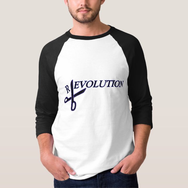 T-shirt Révolution contre évolution (Devant)